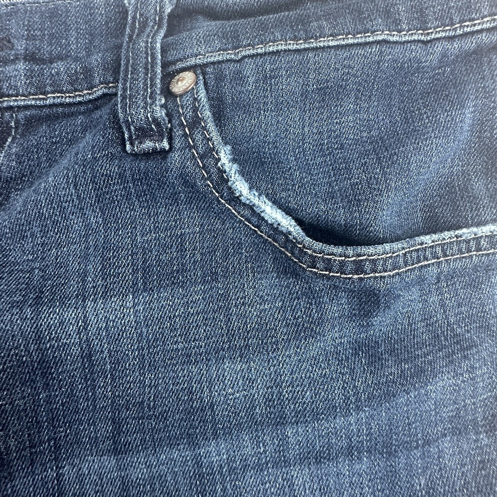 7 For All Mankind Austyn Men's Jeans 33x29 Dark Wash Relaxed Straight Stretch - Picture 3 of 11